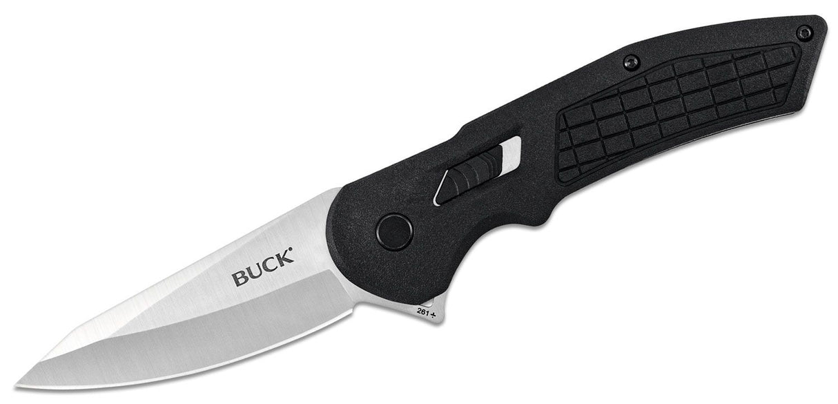 BUCK KNIFE HEXAM, FOLDER, BLACK HDL