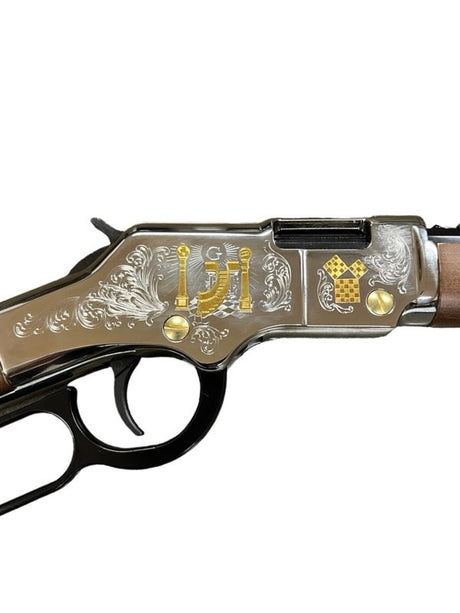 HENRY GOLDEN BOY FREEMASONS TRIBUTE SPECIAL EDITION LEVER RIFLE, 20", CAL. .22LR