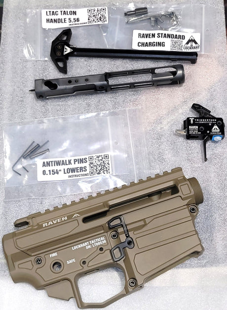 CONVERSION KIT FROM AR-15 TO NON-RESTRICTED RIFLE - LOCKHART TACTICAL RAVEN PLATINUM BUILDER KIT 5.56 - NON-RESTRICTED