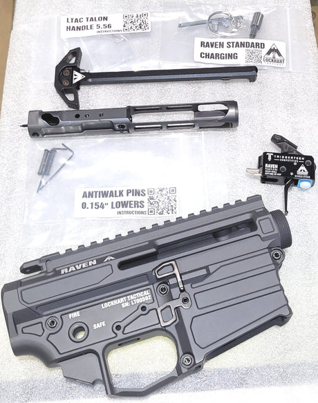 CONVERSION KIT FROM AR-15 TO NON-RESTRICTED RIFLE - LOCKHART TACTICAL RAVEN PLATINUM BUILDER KIT 5.56 - NON-RESTRICTED
